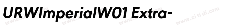 URWImperialW01 Extra字体转换